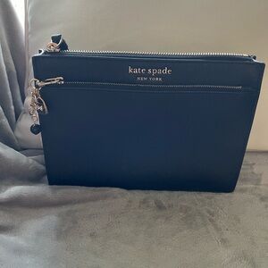 Kate Spade Black and Gold Zip Wallet